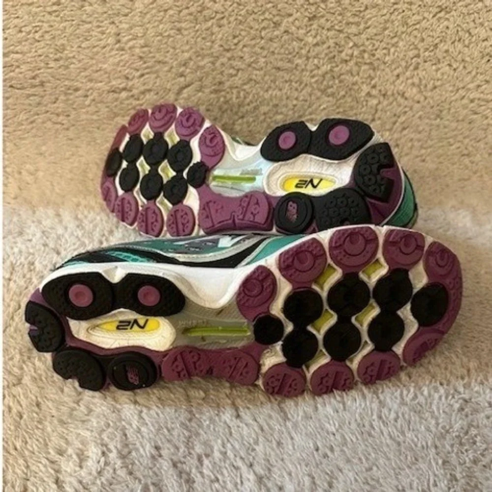 New Balance 1080v3 Womens 7 Running Shoes Teal Purple Silver W1080SP3 N2